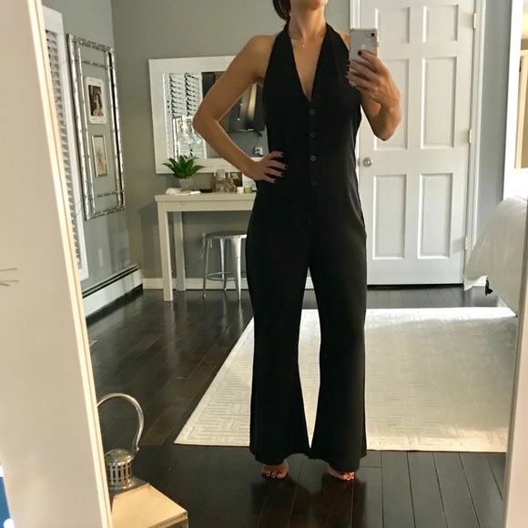 Zara Pants - NWT Zara black halter jumpsuit size small
